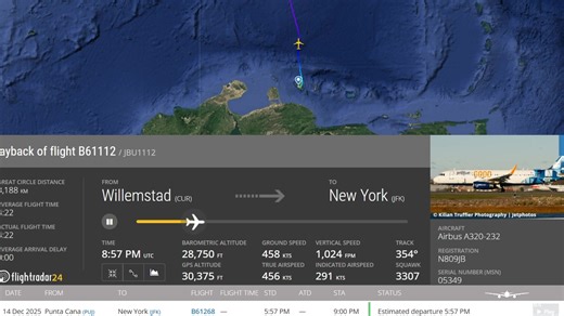 Near-collision between JetBlue plane and US military tanker plane over Curacao on Friday evening. 🚨✈️ According to the pilots of a JetBlue flight, they were forced to take evasive action during their climb after encountering a U.S. military aircraft in the same airspace. The incident is reflected in publicly available air traffic control audio, capturing the tense communication between the cockpit and controllers. Thankfully, no injuries were reported. The situation highlights the critical impo