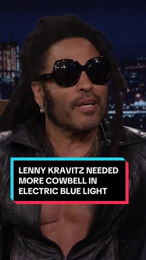 @Lenny Kravitz needed More Cowbell in Blue Electric Light! #FallonTonight #TonightShow #LennyKravitz #MoreCowbell #SNL #SaturdayNightLive