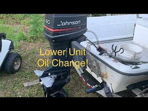 How to Service Outboard Lower Unit! {{Johnson/Evinrude 60 HP}}