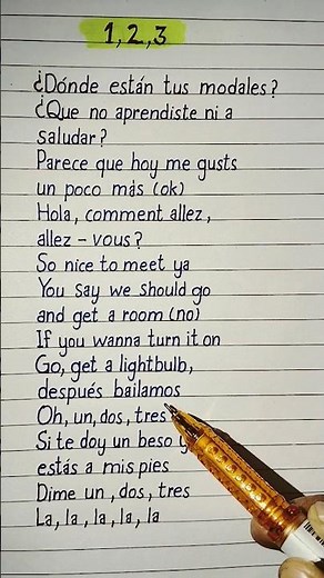 Sofia reyes - 1 2 3 (lyrics) ft. jason derulo de l