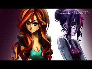 Twilight 🌌 sparkle/ Sci 🔬 twi X sunset 🌅🔥 shimmer tribute