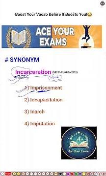 VOCABULARY THROUGH MNEMONICS WORD- INCARCERATION