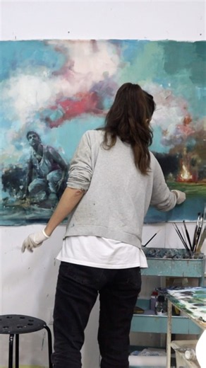 La historia que encontré en mi propia pintura