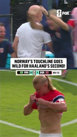 Ståle Solbakken was HYPE for Haaland's second