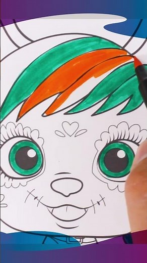 Dibujo de HALLOWEEN para colorear muy terrorífico