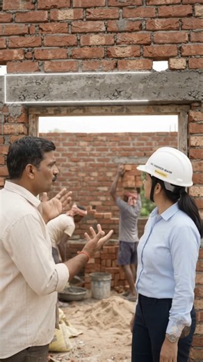 दरवाजे के ऊपर बीम इतनी मोटी क्यों? 😳 छोटी बीम करने से क्या होगा? | Construction Tips 🏠
