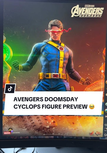 HOT TOYS AVENGERS DOOMSDAY CYCLOPS FIGURE PREVIEW 🥹🔥 #avengersdoomsday #cyclops #hottoys #actionfigures #toyreview