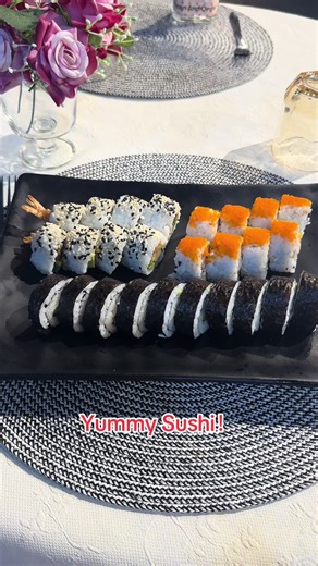 Yummy Sushi, come to Oriental Luxury Buffet to chose your favorite platter.