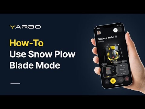 How-to: Use Snow Plow Blade Mode