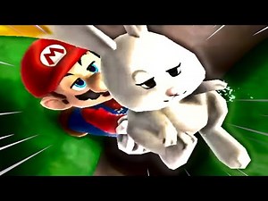 mario grabs a rabbit's butt & things get weird