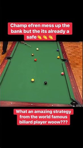 Genius or Lucky? 🤔 EFREN REYES pool match! #subscribe #shorts #viralshorts