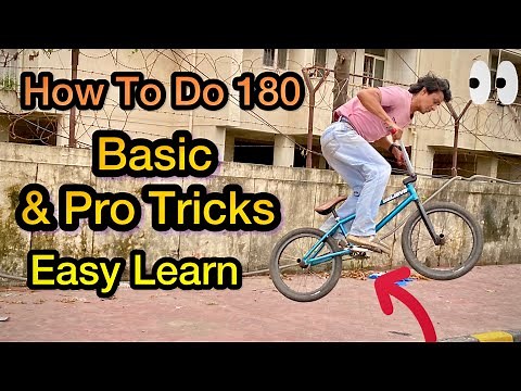How To Basic 180 And Pro Tricks On Bmx Bike Easy Way🤩Akram Rider #bmx #traning #bmxindia