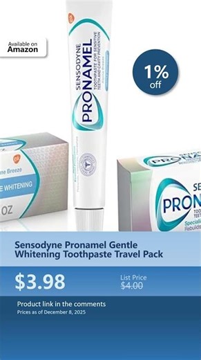 Sensodyne Pronamel Gentle Whitening Toothpaste Travel Pack