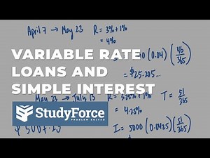 Calculating Simple Interest on a Variable Rate Loan
