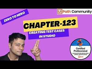 UiPath Zero To Hero Series | Chapter-123 | Create Test Cases in Studio | UiADP | UiADA