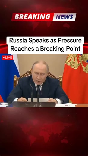 Russia Speaks as Pressure Reaches a Breaking Point ##putin #breakingnews #russia #livenews