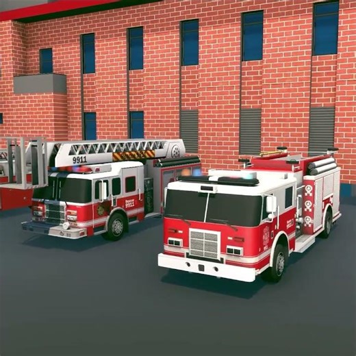 FireFighter Rescue Truck Game. 01