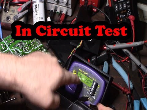 Test Capacitors In Circuit With ESR Meter Peak Atlas ESR70 plus in circuit cap