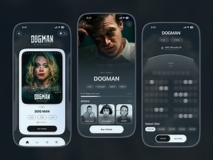 Cinema Streaming Mobile App UI Design