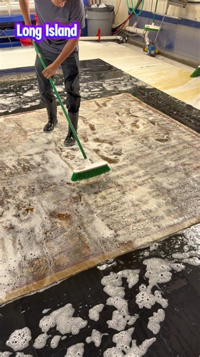Proper rug washing is all about the method. Here’s how we bring rugs back to life 🧽🌊 | ATC Rug Washing & Specialty Cleaning Services