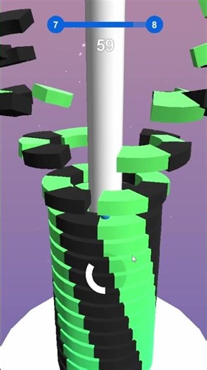 Viral Stack Ball Game - 3D Gameplay🎮😮#stackball #games #gameplay #gameplaywalkthrough #trending