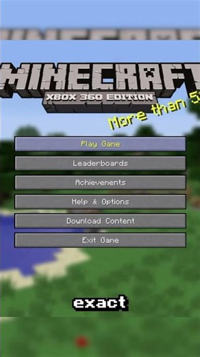 minecraft xbox 360 edition on java edition?! (nostalgia warning) #shorts #minecraftshorts #minecraft