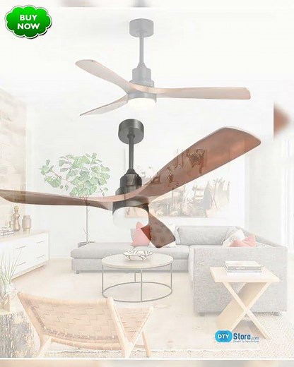 52 Inch Ceiling Fan Light With 6 Speed Remote Reversible Energy-saving DC Motor
