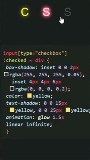 animated css writing design #usinghtmlcss#youtubeshorts #coding #foryou