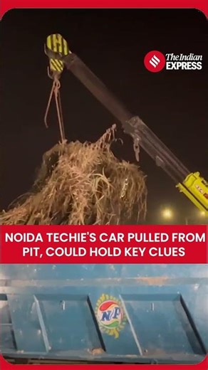 Noida Techie’s Car Pulled from 20-Foot Deep Pit After 3 Days; May Reveal Crucial Clues