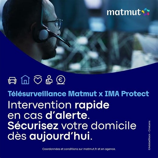 Alarme et télésurveillance IMA Protect par Matmut