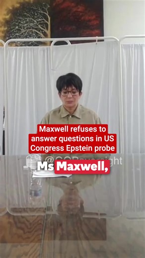 Maxwell refuses to answer questions in US Congress Epstein probe