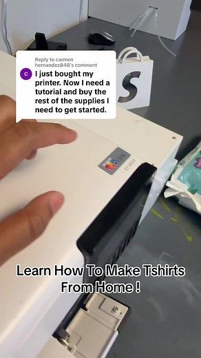 Replying to @carmen hernandez848 Learn How To Make Tshirts From Home #tshirtbusiness #tshirtprinting #dtfprinting #customtshirt #clothingbrand