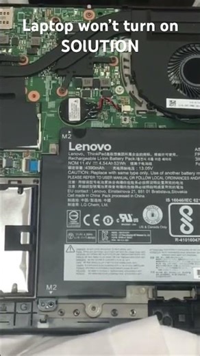 Laptop won’t turn on SOLUTION