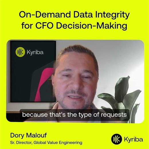 On-demand data integrity for CFO decision-making #cfoinsights #realtimedata