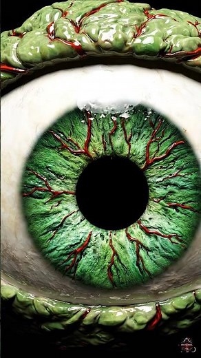 The Living Monster Eye 👁️ | Creepy Horror Loop Animation