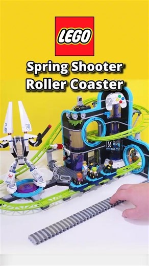 Upgrading a Lego Roller Coaster with Spring Shooters