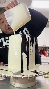 A Gundam inspired cake with a cool mirror glaze finish! Jennifer Laine Aflague, thank you so much for the love and support 💛 I’m so happy you love the cake! | Anthony Reyes