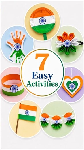 7 Easy Independence Day Activities 🇮🇳 | 15 August Activities | DIY Crafts
