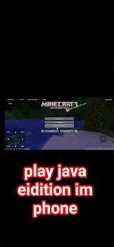 Minecraft Java edition phone mein Kaise Khele/ how to play Minecraft Java editio in phone#minecraft