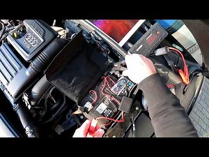 Car battery defective? Car starter battery diagnosis with multimeter/battery tester (Audi A3) Ins...