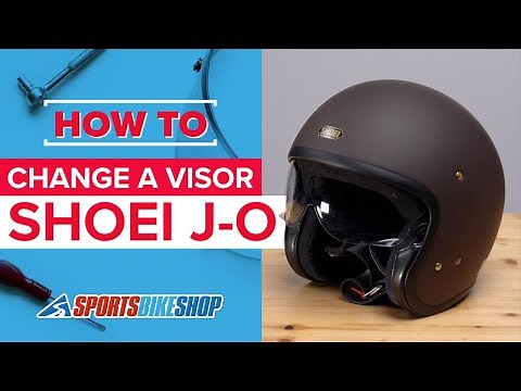 How to change a visor: Shoei J-O & Ex-Zero motorcycle helmets