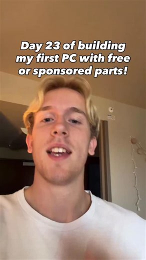 pcwithnomoney on Instagram: "Day 23 of building my first pc with free or sponsored parts! Another part on the way (also one more that I didn’t even mention…) Parts so far: CPU - PENDING GPU - PENDING Motherboard - PENDING RAM - PENDING Storage - PENDING PSU - none Case - PENDING CPU Cooler - PENDING Fans - PENDING #pcwithnomoney #pcparts #gamingpc #computer #fyp"