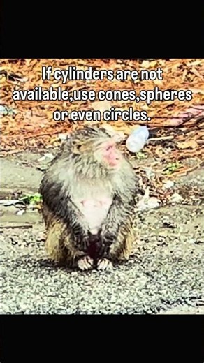 If cylinders are not available,use cones,spheres or even circles.#viral #comedy