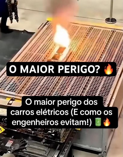O teste de EXPLOSÃO que garante a segurança dos carros elétricos! 🔋💥#shorts