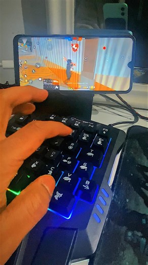 How to play free fire with keyboard mouse in mobile | ⌨️ 🖱📱 full setup