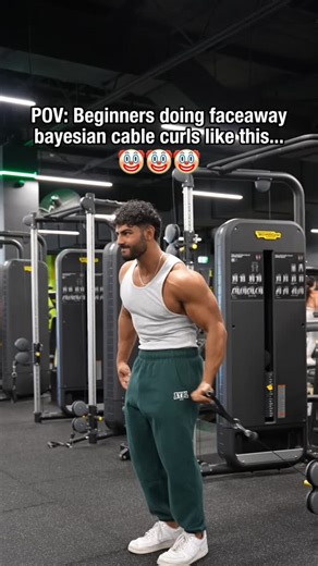 Joshua Kaoutal | Online Fitness Coach 🏆 on Instagram: "FIX YOUR FACE AWAY BICEP CURLS 🦾✅ @ayblmen @aybl code JOSH Follow @joshuaktl_ for more workout tips 🦾❤️ . . . #fitness #training #beaybl #gym #biceps"