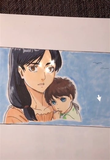 Baby Eren artwork | Adorable Attack on Titan fan art