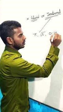 Easy method to find the difference between rational and irrational numbers.