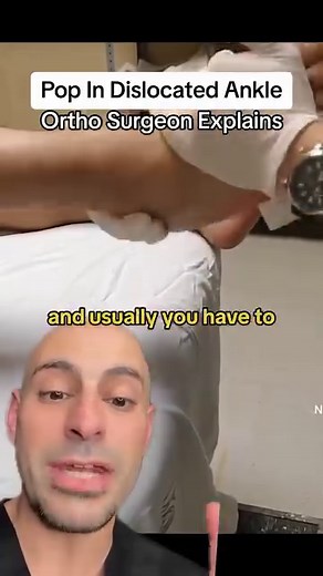39K views · 56 reactions | How to pop in a dislocated joint. Reproduce the deformity (to clear any an anatomic interposition ) and then pop it back in! ✅Follow @drdavidabbasi for More Daily Medical Content & Health Tips! #anatomy #anklebreaker #doctor #orthopedics #medstudent | David Abbasi, MD - Sports Medicine & Orthopedic Surgery | Facebook