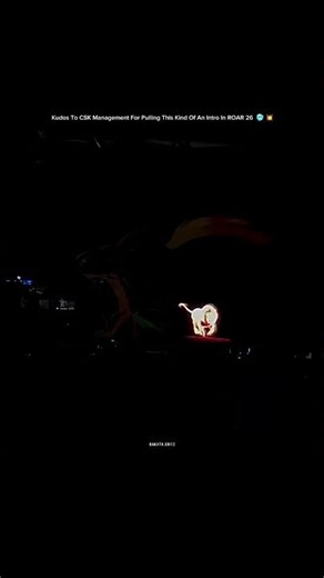 Kudos To CSK Management For Pulling This Kind Of An Intro In ROAR 26 Event 💥📈 #roar26 #csk #dhoni